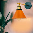 Industrial gold wall lamp bedroom brass sconce with adjustable arm