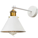 Industrial gold wall lamp bedroom brass sconce with adjustable arm