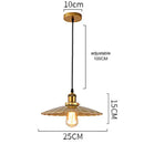 Industrial gold wrought iron geometric pendant light dining room