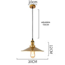 Industrial gold wrought iron geometric pendant light dining room
