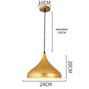 Industrial gold wrought iron geometric pendant light dining room