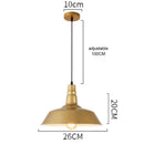 Industrial gold wrought iron geometric pendant light dining room