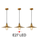 Industrial gold wrought iron geometric pendant light dining room