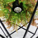 Industrial greenery chandelier black metal pendant light bar decor