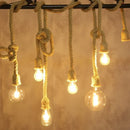 Industrial hemp rope pendant light for living room home decor