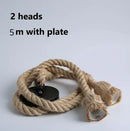 Industrial hemp rope pendant light for living room home decor