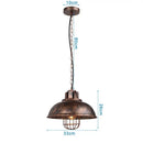 Industrial iron dome pendant light kitchen cafe decor