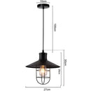 Industrial iron dome pendant light kitchen cafe decor