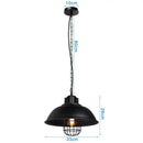 Industrial iron dome pendant light kitchen cafe decor