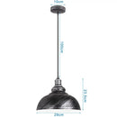 Industrial iron dome pendant light kitchen cafe decor