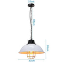 Industrial iron dome pendant light kitchen cafe decor