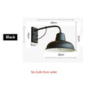 Industrial iron outdoor garden wall lamp for porch or patio