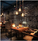 Industrial iron pipe pendant light kitchen black & brass with valve