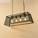 Industrial iron wire mesh island lamp – dining room 5-light pendant