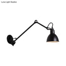 Industrial lime green & black wall lamp – bedroom led sconce