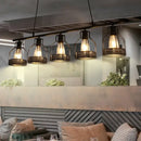 Industrial loft chandelier black mesh pendant light for dining room