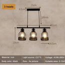 Industrial loft chandelier black mesh pendant light for dining room
