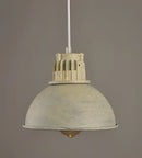 Industrial loft chandelier retro white & copper lamp – dining room