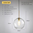 Industrial loft glass pendant light brass trio for dining room