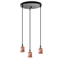 Industrial loft led black and brass pendant light kitchen dining room