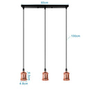 Industrial loft led black and brass pendant light kitchen dining room