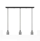 Industrial loft led black and brass pendant light kitchen dining room