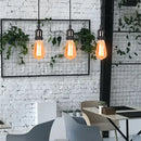 Industrial loft led black and brass pendant light kitchen dining room