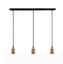 Industrial loft led black and brass pendant light kitchen dining room