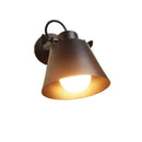 Industrial matte black adjustable edison wall light bedroom sconce