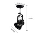 Industrial matte black retro dome pendant chandelier dining room