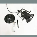 Industrial matte black retro dome pendant chandelier dining room
