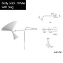 Industrial matte black rotatable wall sconce lamp bedroom