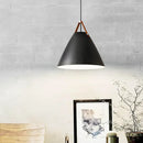 Industrial matte black & wood pendant light fixture kitchen