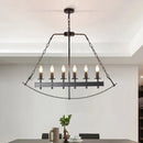 Industrial metal black island lighting dining room pendant light