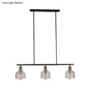 Industrial red yellow blue glass pendant light kitchen island lighting