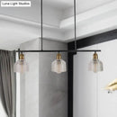 Industrial red yellow blue glass pendant light kitchen island lighting