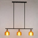 Industrial red yellow blue glass pendant light kitchen island lighting