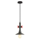 Industrial retro black & bronze water pipe pendant light kitchen fixture