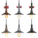Industrial retro black & bronze water pipe pendant light kitchen fixture