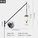 Industrial retro black led wall lamp dining room lantern sconce