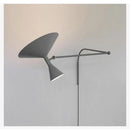 Industrial retro black & white swing arm wall lamp bedroom light