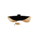 Industrial retro gold & black flying saucer hat ceiling lamp bedroom