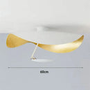 Industrial retro gold & black flying saucer hat ceiling lamp bedroom