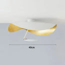 Industrial retro gold & black flying saucer hat ceiling lamp bedroom