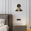 Industrial retro loft wall sconce – bedroom brass accent light