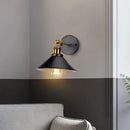 Industrial retro loft wall sconce – bedroom brass accent light