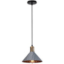 Industrial retro pendant lamp hammered copper – dining room light