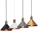 Industrial retro pendant lamp hammered copper – dining room light