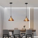 Industrial retro pendant lamp hammered copper – dining room light