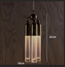 Industrial retro pendant lamp with frosted glass for living room